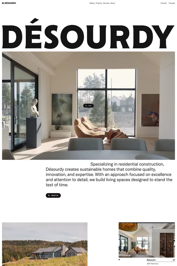 Désourdy | Custom home builder - Portfolio design inspiration