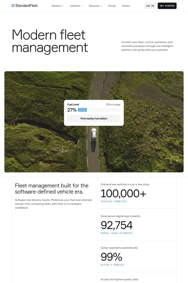 Standard Fleet | Standard Fleet - Landing design inspiration