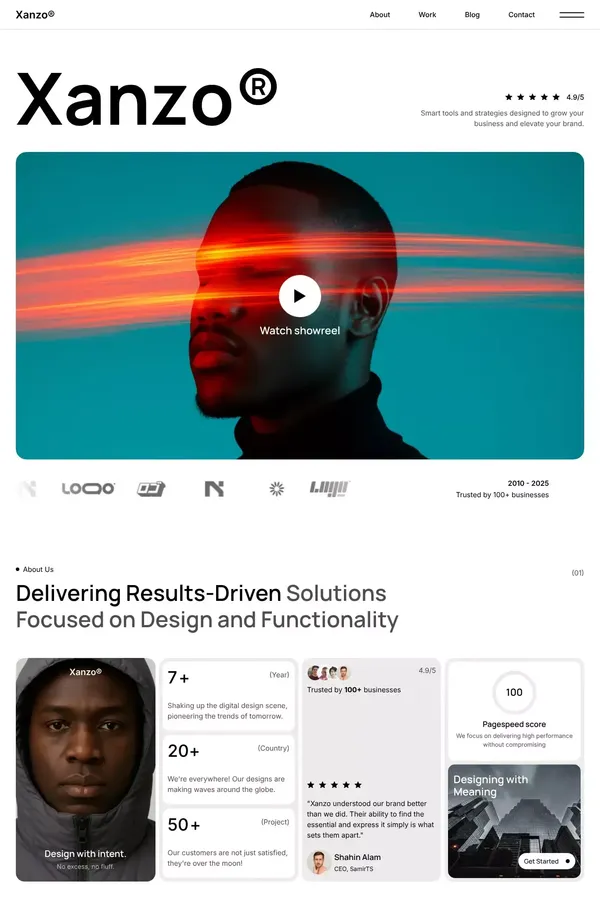 Xenzo - Webflow HTML website template - Template design inspiration