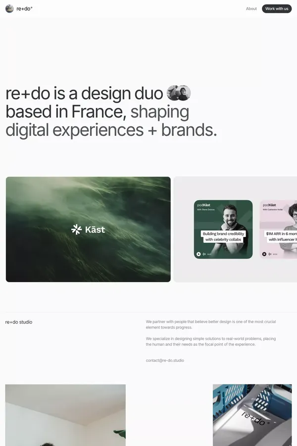 re+do - Design studio shaping digital experiences + brands - Portfolio design inspiration