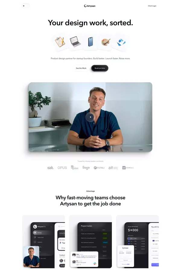 Artysan Â· Product Design for Startups