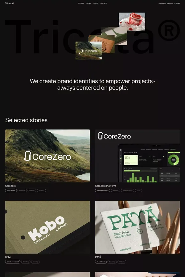 Tricota | Brand identity studio - Portfolio design inspiration