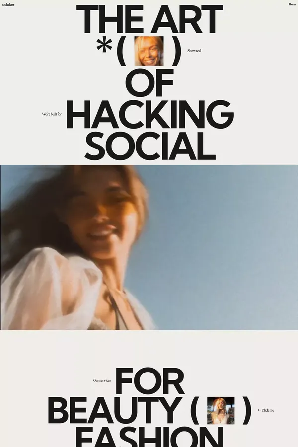 Adcker - Portfolio design inspiration