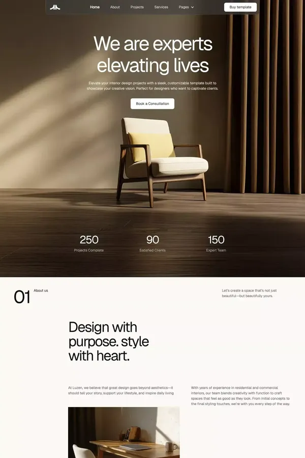 Luzen - Webflow Website Template