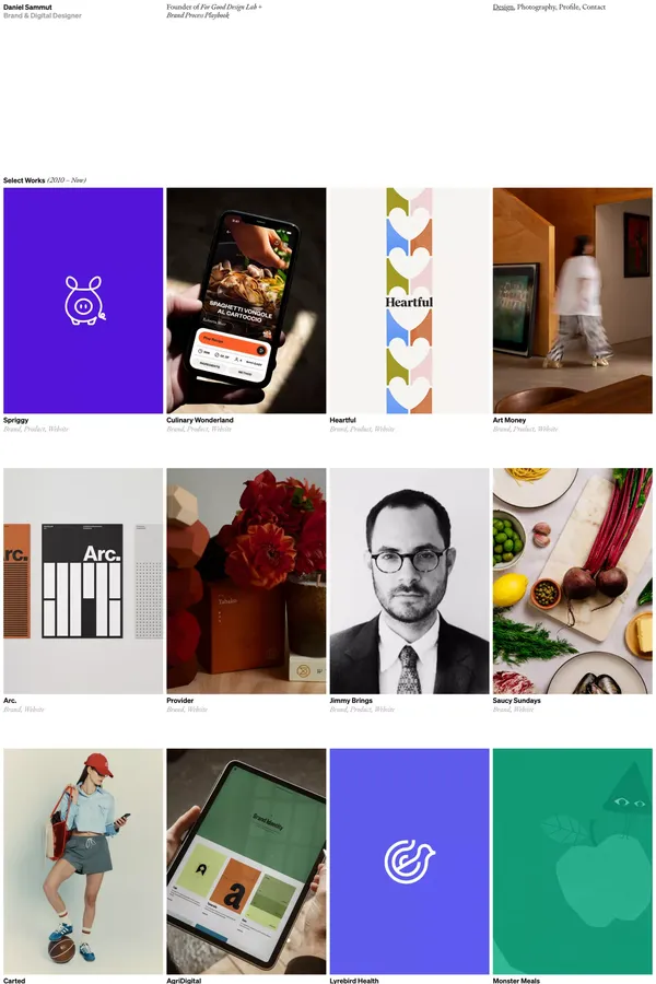 Daniel Sammut â Brand & Digital Designer - Portfolio design inspiration