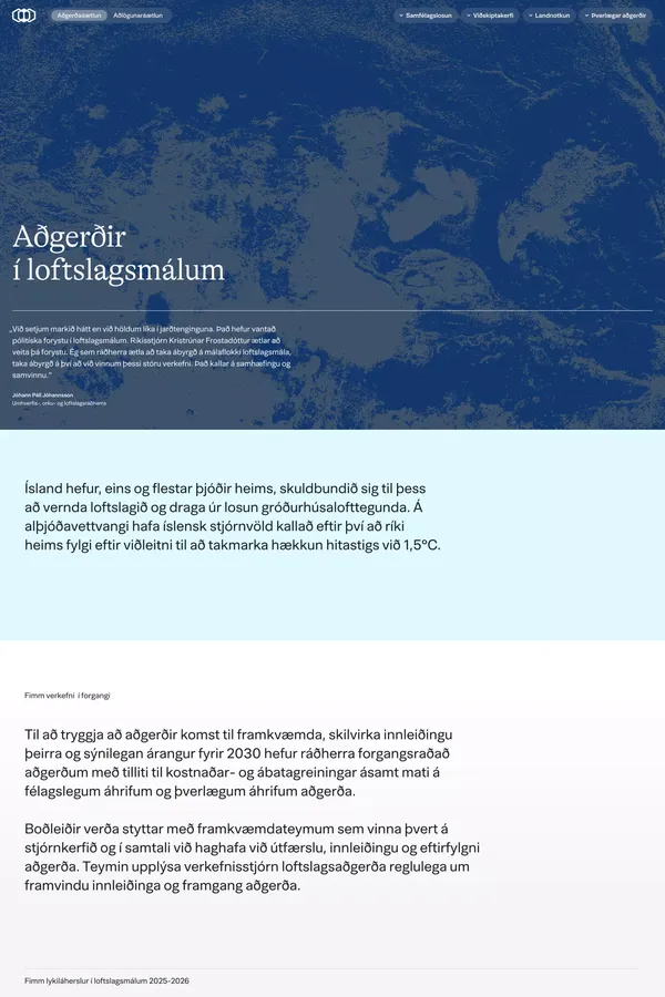 Aðgerðaáætlun í loftslagsmálum - Other design inspiration