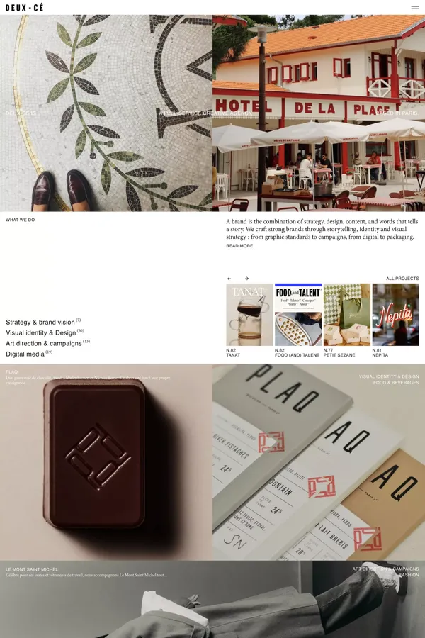 Atelier Deux-Cé - Portfolio design inspiration