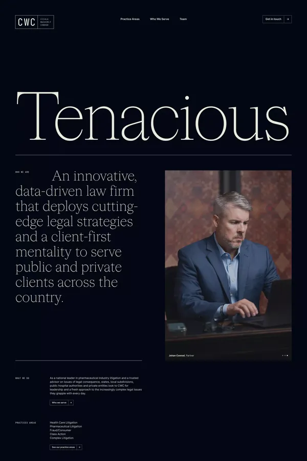 Cicala Wackerly Conrod, PLLC - Landing design inspiration