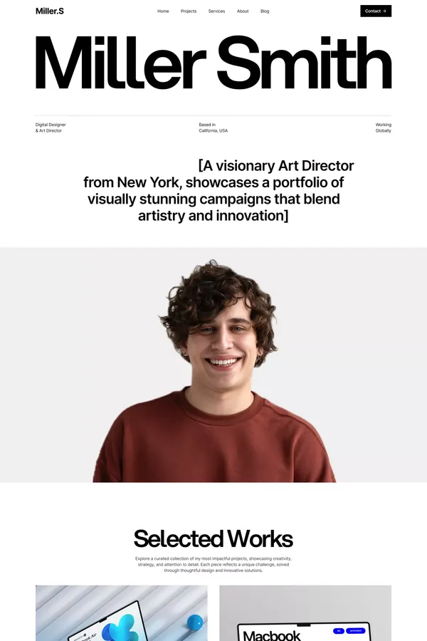 Miller.S - Webflow Ecommerce website template - Portfolio design inspiration