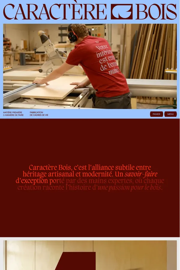 Caractère Bois | Ébénisterie d'Art & Créations Modernes - Portfolio design inspiration