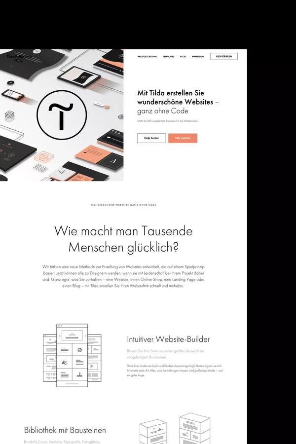 Créez un site web gratuitement. Voici le créateur de site Tilda Publishing - Landing design inspiration