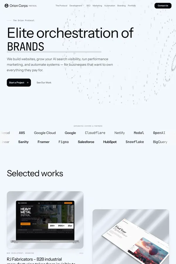 Orion Corps | AI Search, Web Engineering & Automation for Ambitious Brands