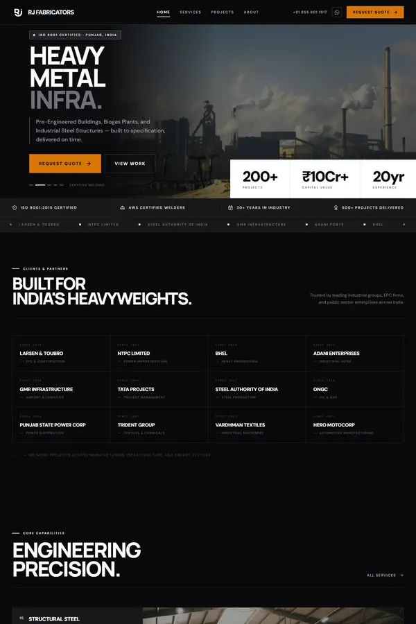 RJ Fabricators | Precision Industrial Fabrication — Punjab, India