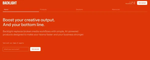 AI-powered software for managing and monetizing media - Landing design inspiration