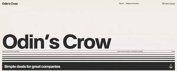 Home - Odin's Crow - Landing design inspiration