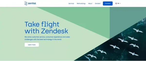 Zenital - Landing design inspiration