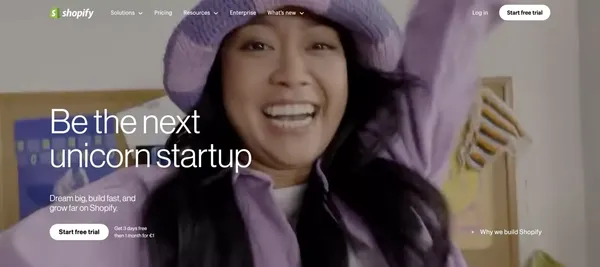 Shopify - Landing design inspiration