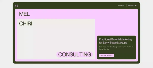 Fractional Growth Marketing for Early-Stage Startups - Landing design inspiration