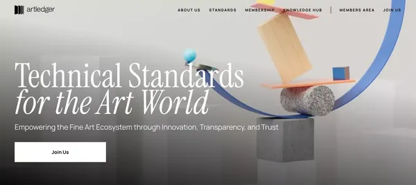 ArtLedger - Technical Standards for the Art World - Landing design inspiration