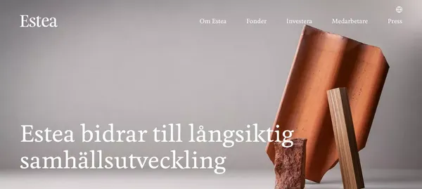 Estea - Landing design inspiration