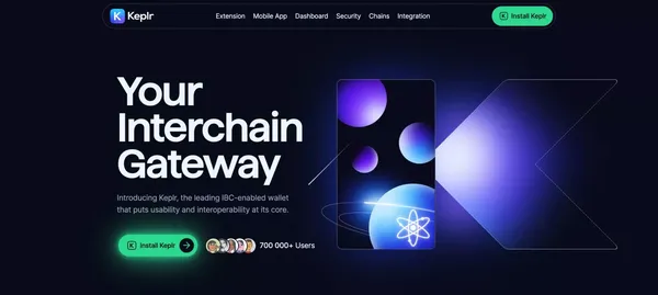 Keplr Wallet | Your Interchain Gateway - Landing design inspiration