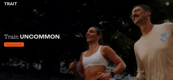 Trait. Train uncommon. - Landing design inspiration