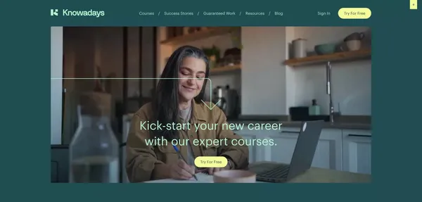 Proofreading & Editing Courses | Guaranteed Work | Knowadays - Landing design inspiration