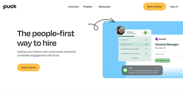 Puck - Find your People - Landing design inspiration