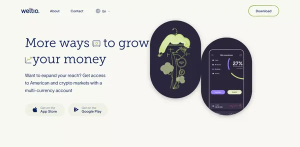 Homepage - Weltio - Landing design inspiration