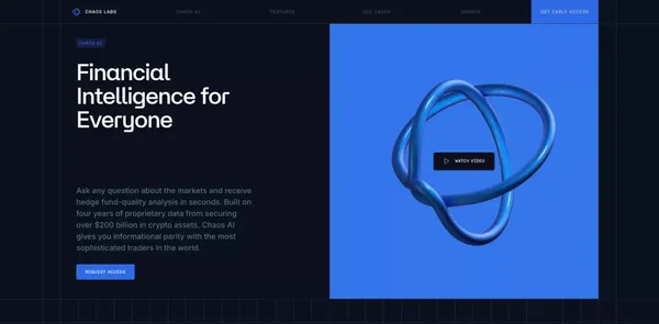 Chaos Labs AI - Landing design inspiration