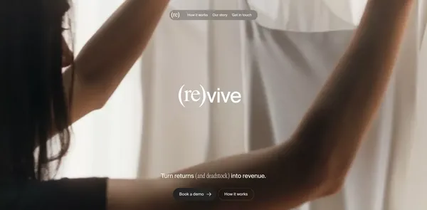 (Re)vive | Where sustainability meets profitability. - Landing design inspiration