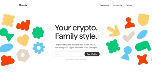 Family - Landing design inspiration