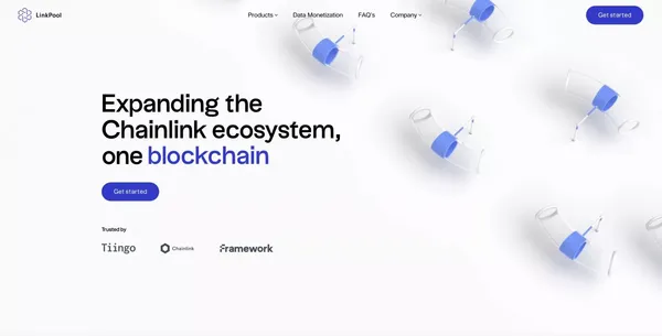 LinkPool - Chainlink node services you can trust. - Landing design inspiration