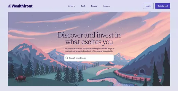 Make Wealth Your Own | Wealthfront - Landing design inspiration