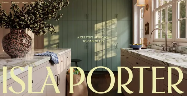 Isla Porter — A Creative Approach to Custom Cabinetry - Portfolio design inspiration