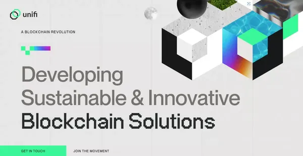 Unifi Protocol → Blockchain Solutions - Landing design inspiration