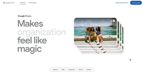 Google Photos - Landing design inspiration