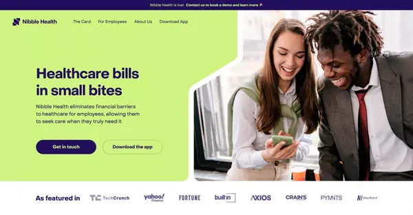 Nibble Health | Your Employee Healthcare Safety Net - Landing design inspiration