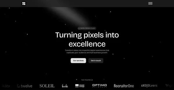 dhero.studio — Turning pixels into solutions - Landing design inspiration