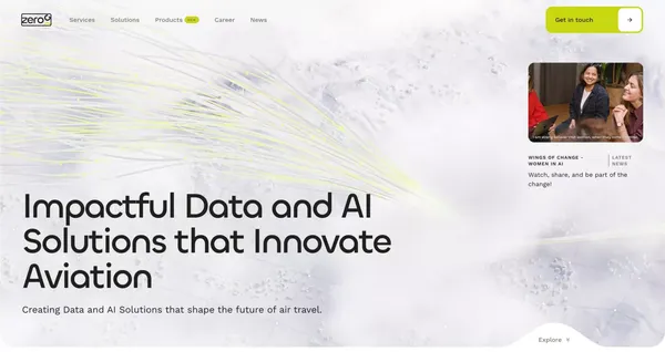 Transforming Aviation with Data Science and AI Innovation - Landing design inspiration