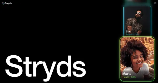 Stryds — Let's Be Real - Landing design inspiration