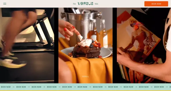 Versus Hotels - Landing design inspiration