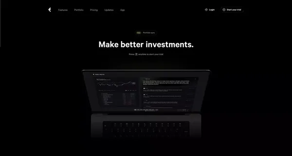 Fey: Make better investments. - Landing design inspiration