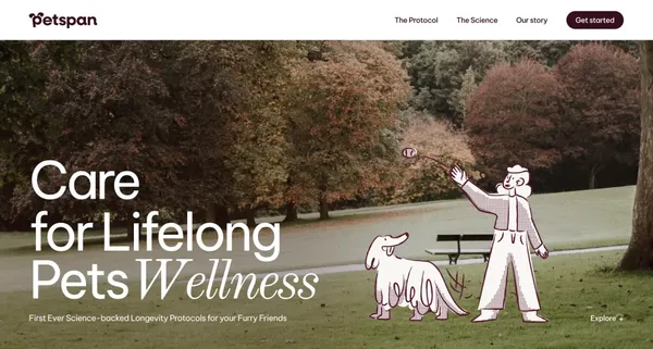 Rapamycin for Cats and Dogs: Prescription Pet Longevity Solutions for a Healthier, Longer Life - Landing design inspiration