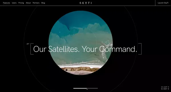Commercial High Resolution Satellite Imagery and Video | SkyFi - Landing design inspiration