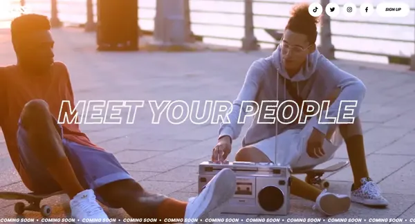POSSE | Where friendship begins - Landing design inspiration