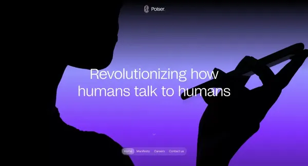 Polser — Revolutionizing how humans talk to humans - Landing design inspiration
