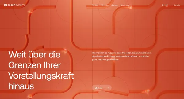 Ascon Systems - Landing design inspiration