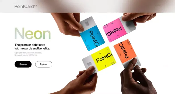 PointCard™ - Landing design inspiration