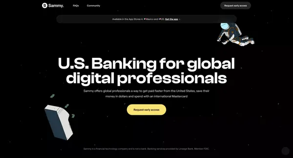 Sammy | Financial Freedom - Landing design inspiration